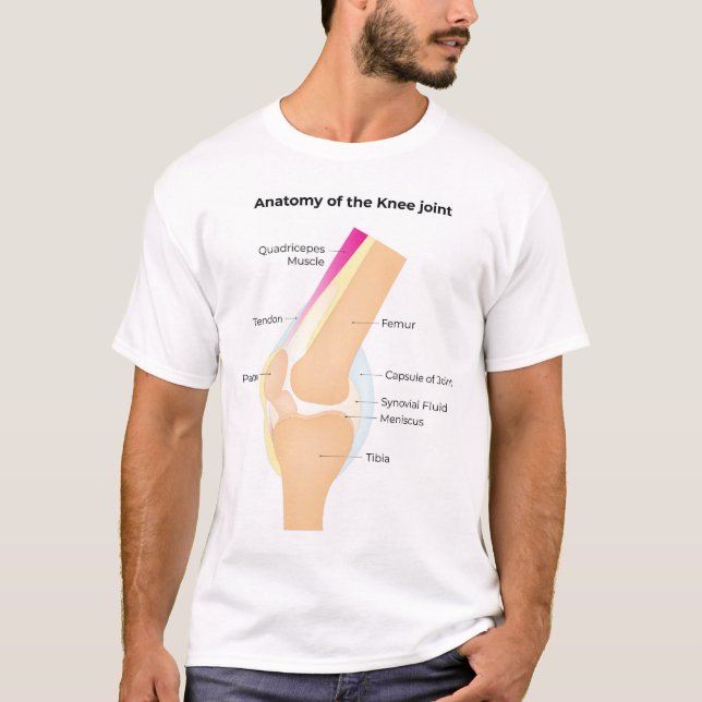 Camiseta Anatomia do joelho (Frente)