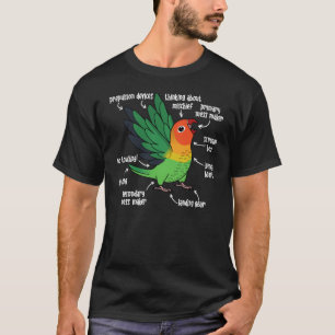 Camiseta Anatomia do papagaio I Fischers Lovebird