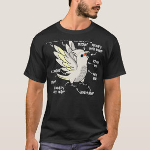 Camiseta Anatomia do papagaio I Goffins Cockatoo