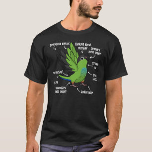 Camiseta Anatomia do papagaio I Nanday Conure