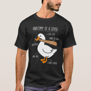 Camiseta Anatomia do Pato Fazenda de Ganso Honk Bonk Gander