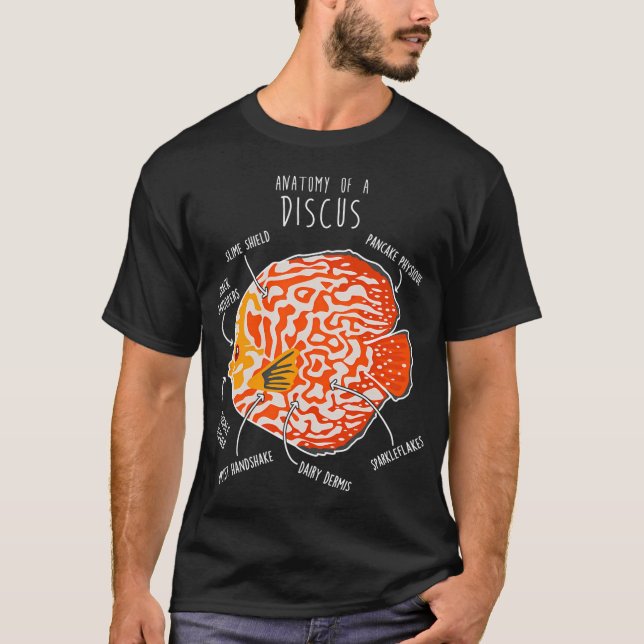Camiseta Anatomia do Peixe Disco (Frente)