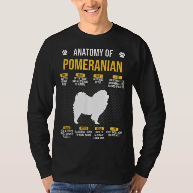 Camiseta Anatomia Do Pomerano-Lover (Frente)