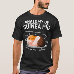 Camiseta Anatomia Do Porco Da Guiné Batata De Porte De Por