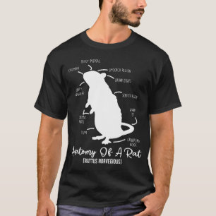 Camiseta Anatomia do rato para qualquer amante de rato e an