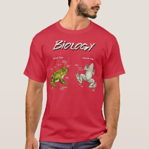 Camiseta Anatomia do Sapo de Biologia