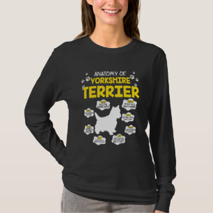 Camiseta Anatomia Do Yorkshire Terrier Dog
