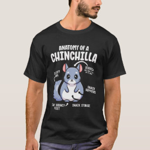 Camiseta Anatomia Dos Homens Educativos Chinchilla W