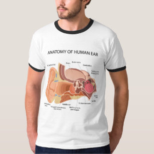 Camiseta Anatomia dos ouvidos humanos
