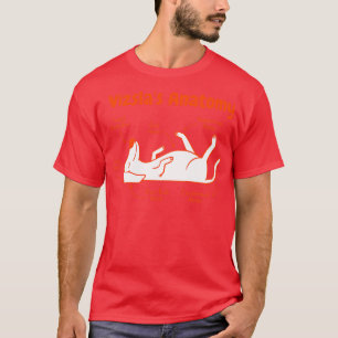 Camiseta Anatomia engraçada de cão Vizsla