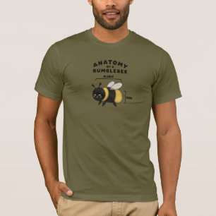 Camiseta Anatomia Engraçada de um Abelharuco Blebee Bum Fof