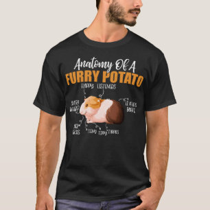 Camiseta Anatomia Engraçada De Um Porão De Batata-Batata-Po