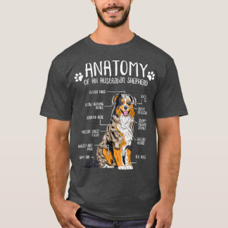 Camiseta Anatomia Engraçada - Pastor Australiano