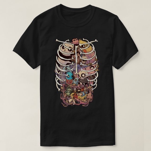 Camiseta Anatomia estranha (Frente do Design)