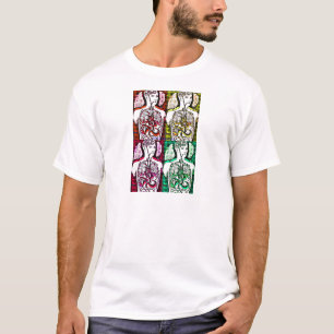 Camiseta Anatomia humana do pop art por Katie Pfeiffer