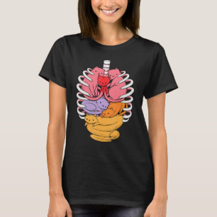Camiseta Anatomia Humana Inspirou Órgãos De Gato Relacionad