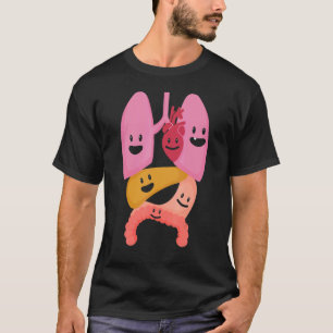 Camiseta Anatomia Humana Pulmonar Estruturas Corporais