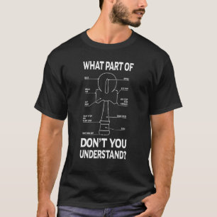 Camiseta Anatomia Kendama Que parte do Kendama você não des