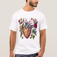 Anatomia médica da Vintage, médico da flor do cora