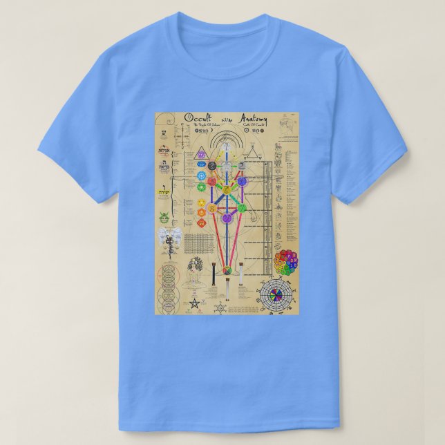 Camiseta Anatomia oculta longa (Frente do Design)