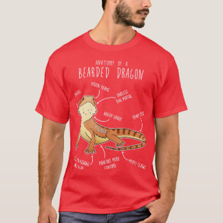 Camiseta Anatomia repulsiva do dragão barbudo 4