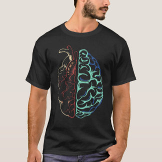 Camiseta Anatomia Saúde Mental Cérebro Coração Neurodiversi