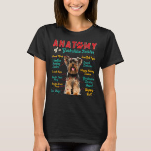 Camiseta Anatomia Vintage De Um Proprietário De Cães De Yor