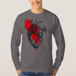Camiseta Anatomical Heart Trash Polka Art Long Sleeve