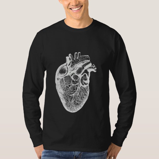 Camiseta Anatomical Human Heart Illustration Cardiologist V (Frente)