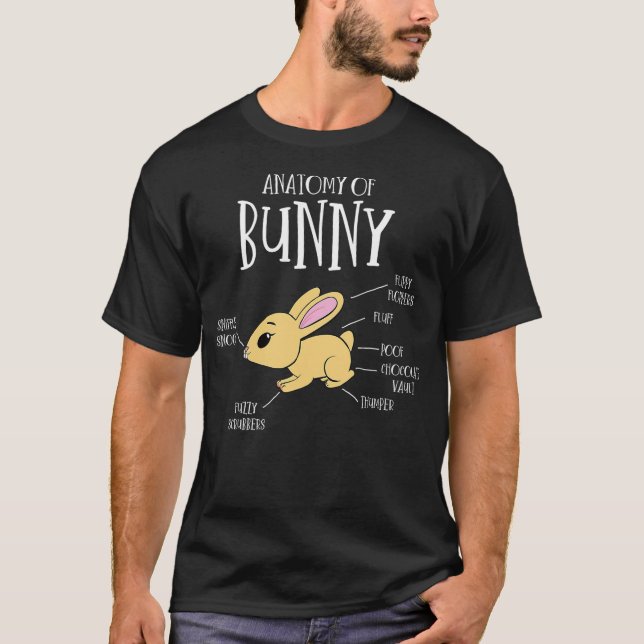 Camiseta Anatomy of a Bunny Gifts for Bunny Lovers Funny Ra (Frente)