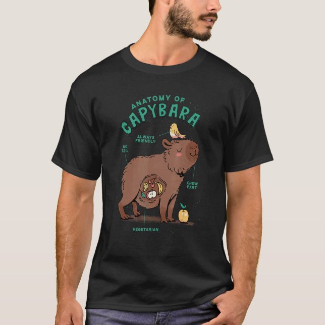 Camiseta Anatomy of a Capybara (Frente)