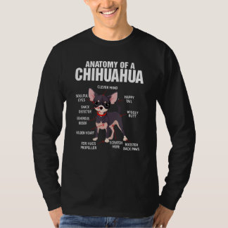 Camiseta Anatomy of a Chihuahua Dog  Dog Mom  Chihuahua