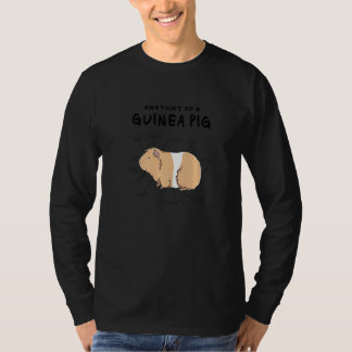 Camiseta Anatomy Of A Guinea Pig Graphic Owner Pet Cavy Ani