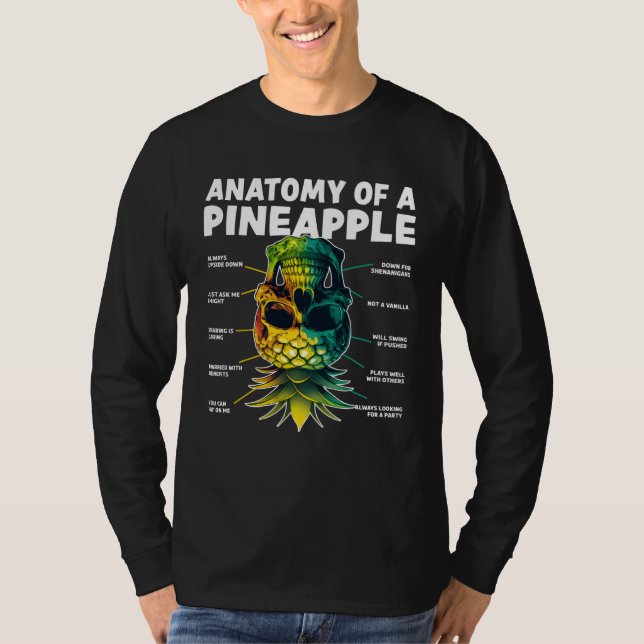 Camiseta Anatomy of a Pineapple Upside Down Pineapple Swing (Frente)