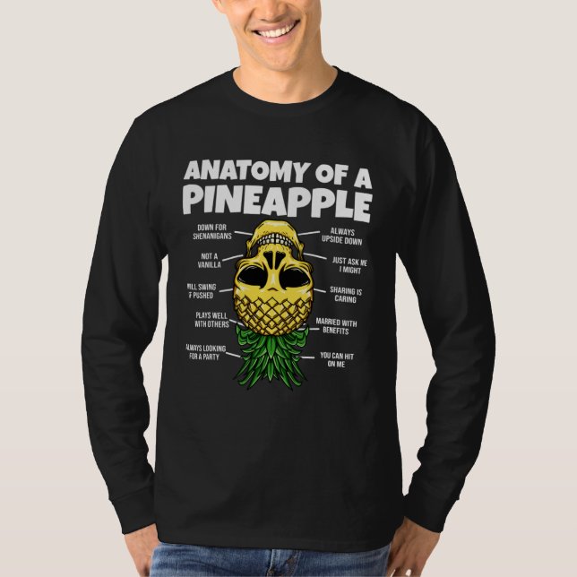 Camiseta Anatomy Of A Pineapple Upside Down Pineapple Swing (Frente)