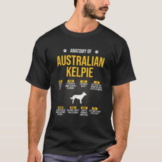 Camiseta Anatomy Of Australian Kelpie Dog Lover Men Women 