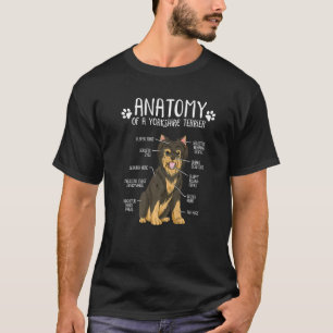 Camiseta Anatomy Yorkshire Terrier Dog Yorkie