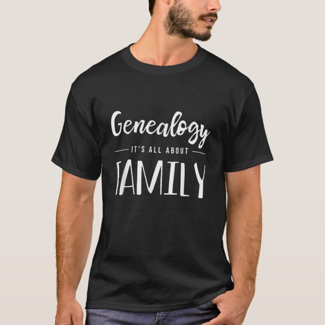 Camiseta Ancesto Genealogista da Árvore Familiar Genealogis (Frente)