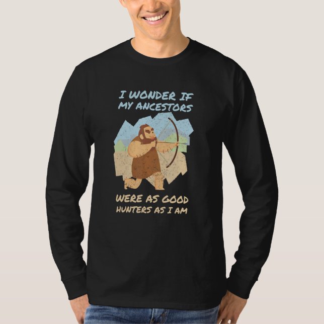 Camiseta Ancestors Hunting Hunters Hunt Ancient Deer Wildli (Frente)