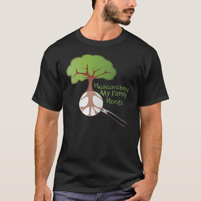 Camiseta Ancestral da Árvore Familiar Um (Frente)