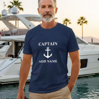 Anchor Capitão Adicionar Nome ou Nome do Barco Mar