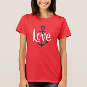 Camiseta ANCHOR náutico + script LOVE