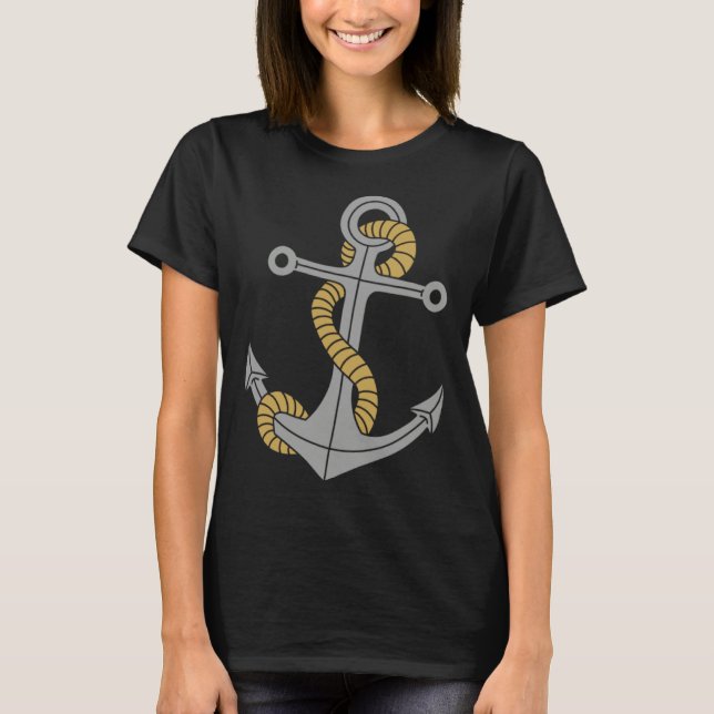 Camiseta Anchor Sailboat Nautical Sailor Anchor Sailing (Frente)
