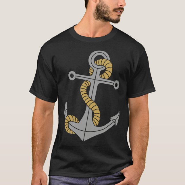 Camiseta Anchor Sailboat Nautical Sailor Anchor Sailing (Frente)