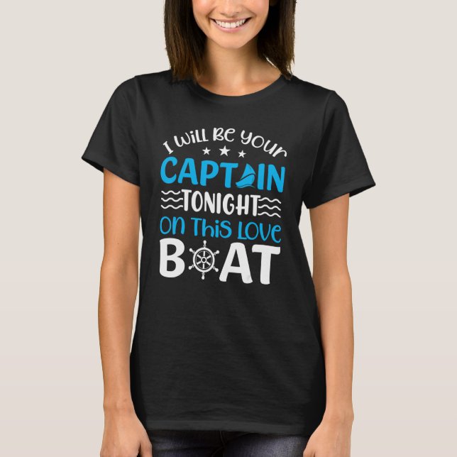 Camiseta Anchor With Saying For Captain Pontoon Motor Boati (Frente)