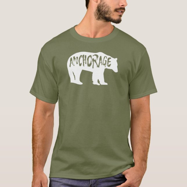 Camiseta Anchorage Alaska Bear (Frente)