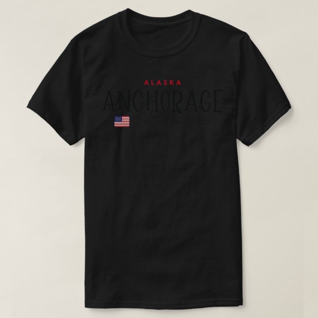 Camiseta Anchorage Alaska Estados Unidos (Frente do Design)