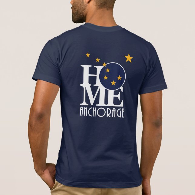 Camiseta Anchorage HOME Alaska (Verso)