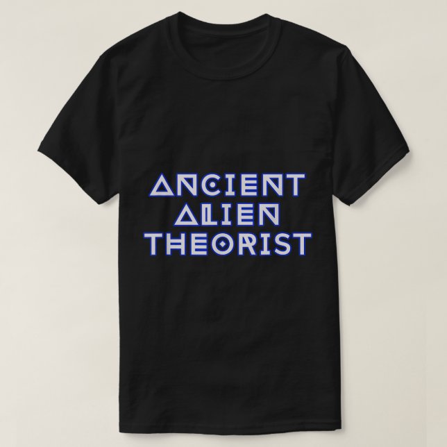 Camiseta Ancient Alien Theorist Sci-Fi Design (Frente do Design)