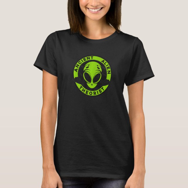 Camiseta Ancient Alien Theorist Ufo Conspiracy Alien (Frente)